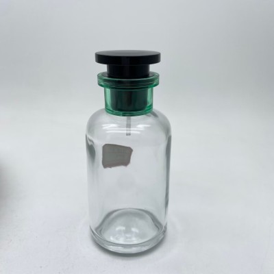 100 مل زجاجة زجاجية رذاذ عطر جولة واضحة