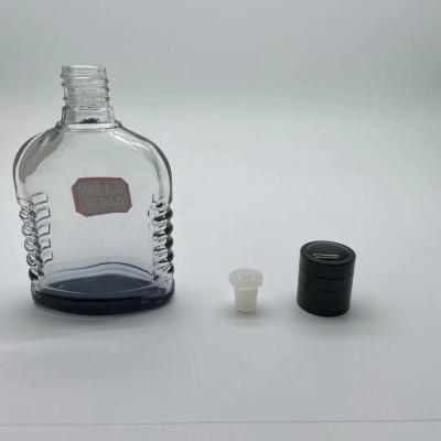 Hot Sale 100ml Aftershave Splash Black Glass Bottle for Men