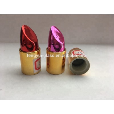 2017 New Design 30ml Lipstick Shaped Hot Sale Rectangular Empty Perfume Glass Bottle With UV Cap for Woman