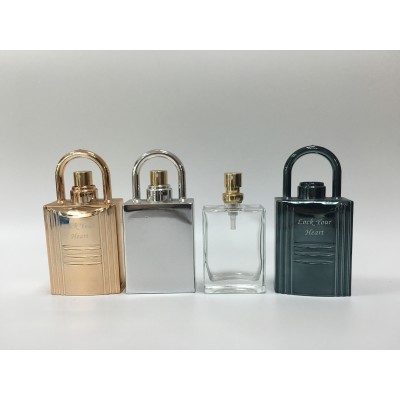 35ml Lock Shaped Perfume Glass Bottle Manufactures