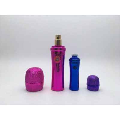 20ml 30ml Microphone Shaped Perfume Glass Spray Bottle