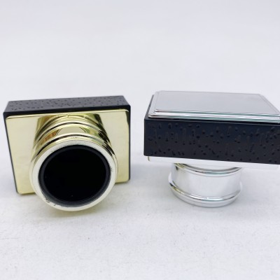Fancy Green Glass Perfume Bottle Square