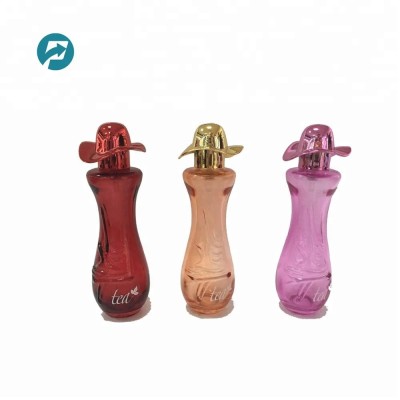 30ml Colorful Women Body Shaped Perfume Glass Bottle with Hat Cap