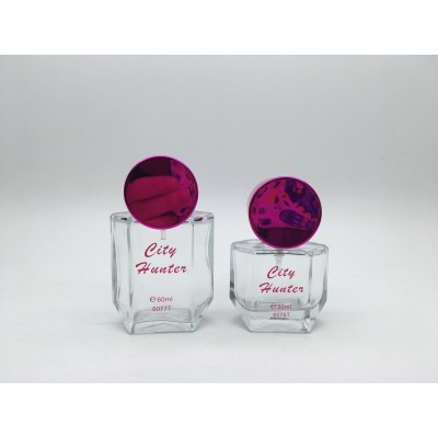 30ml/50ml Empty New Design Mist Spray Perfume Glass Bottle with UV Cap