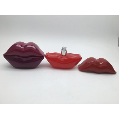 30ml 60ml Lips Shape Sexy Perfume Glass Bottle for Personal Care