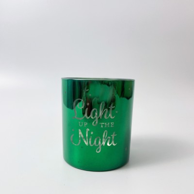 Wholesale Luxury Electroplated Candle Container Unique Candle Christmas Jars for Home Direction
