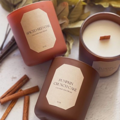 Wholesale Customized Luxury Empty Glass Candle Jars for Men Collection Luxury Candle Jars With Lids and Custom Packaging