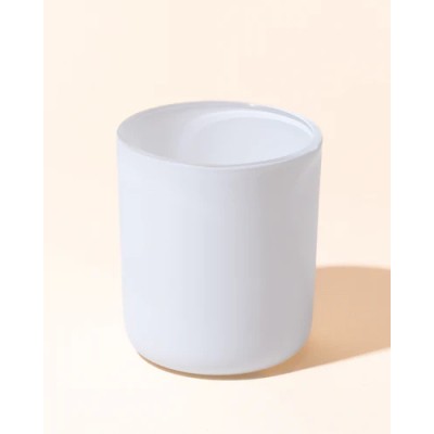 Stock 8oz Round Bottom Luxury Matte Color Transparent Empty Glass Candle Jars Lid Custom Fancy Vessels Custom Candle Making