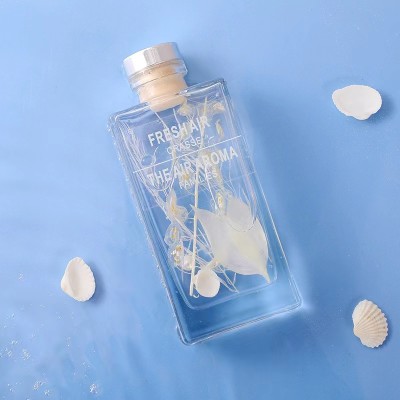 Wholesale 50ml 100ml 150ml 200ml Clear Reed Diffuser Glass Bottle Perfume Aroma Square Bottle