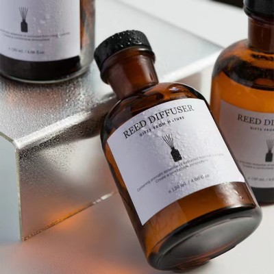 بيع بالجملة المنزلية 60ML 125ML 250ML 500ML 1000ML زجاج البني الداكن الكهرباء الفارغ زجاجة ناشر القصب للناشر