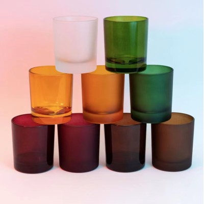 Discount 7OZ Amber Luxury Empty Straight Sided Glass Candle Jar