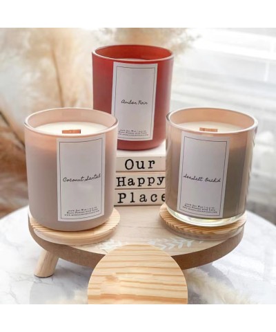 Wholesale Glass Candle Jars with Cork Lids 8oz 10oz 12oz 16oz Unique Round Bottom Shape Matte Luxury for Home Decoration