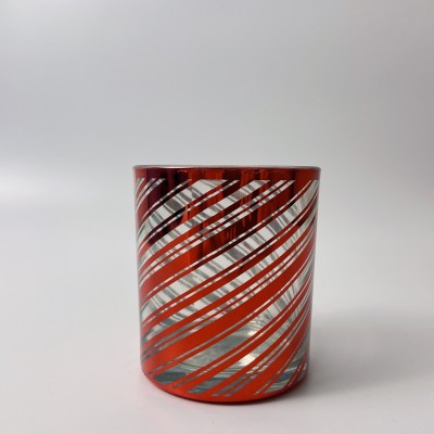 Wholesale Luxury Electroplated Candle Container Unique Candle Christmas Jars for Home Direction