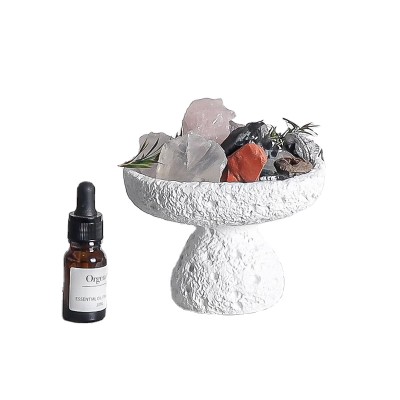 New Nordic Style Home Decorative Crafts Candle Holder Non-fire Expanding Incense Stone Container Cement Aromatherapy Cup