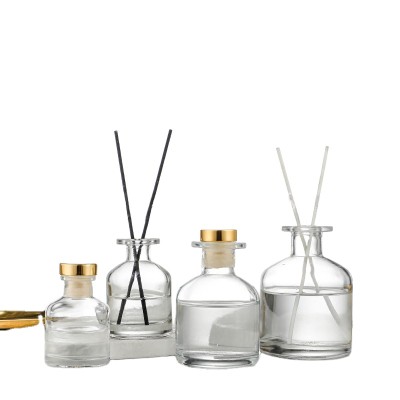 Fashion Simple Home Glass Big Belly Aroma Bottle Empty Fragrance Non-fire Rattan Volatile Glas
