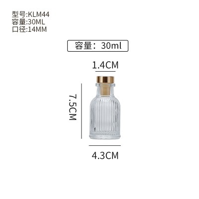 Non-fire Aromatherapy Empty Bottle Perfume Flower Dew Water Bottled for Household Living Room and Homestay Hydroponic Vase Glass