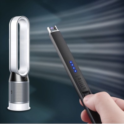 Vintage Custom Logo Smart Refillable Smoking Kitchen Lighter Rechargeable USB Charge ARC for Candle