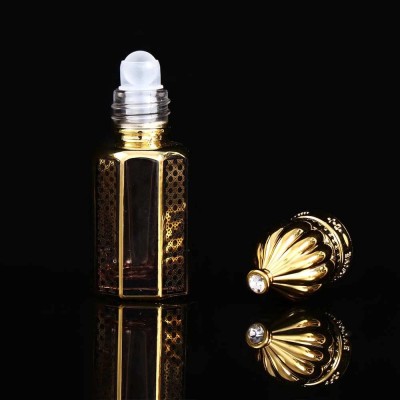 زجاجة زيت عربية مخصصة زجاجة زيت أسطوانة النقش الذهبي 6ml10ml