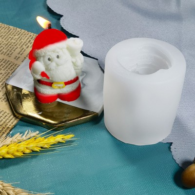 Custom 3D Christmas Pine Cone Silicone Candle Mold DIY Handmade Aromatherapy DIY Set Pine Cone Cube Candle Mould