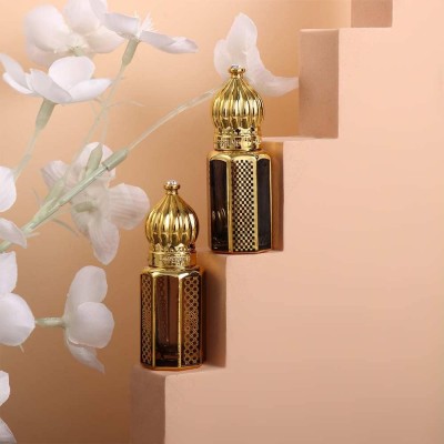زجاجة زيت عربية مخصصة زجاجة زيت أسطوانة النقش الذهبي 6ml10ml