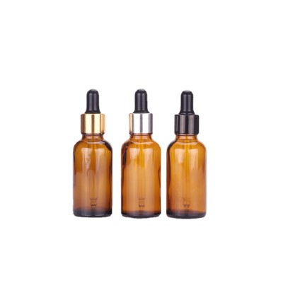 Tea-colored Glass Essential Oil Bottle, 30ml Perfume Portioned , Essence , 10 Empty , Travel