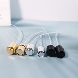 اكسسوارات العطور الفاخرة مستديرة مربع زجاج عطر رشاشة مع الذهب الفضة اللون الأسود