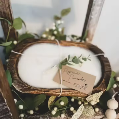 مزرعة بني ريفي خشبي العجينة وعاء قابل للتخصيص الشعار الزجاج Tealight شمعة جرة ديكور المنزل الجملة نوع الفانوس