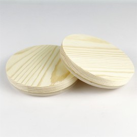 Eco Friendly Wooden Candle Jar Lid Custom Round Pine Lid with Silicon Ring Free Sample sealed Glass Jar Lid