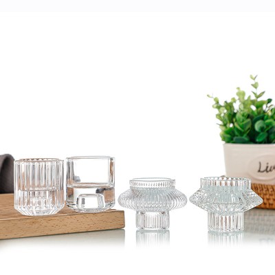 New Ins Candle Cup Empty Home Bedroom Light Luxury Atmosphere Ornaments DIY Non-fire Aromatherapy Glass Hold