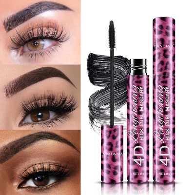 4D Waterproof Mascara and Eyeliner Pen Set Long Lasting Natural Smudge-Proof Makeup Set Eyeliner Eyelash Mascara Pencil