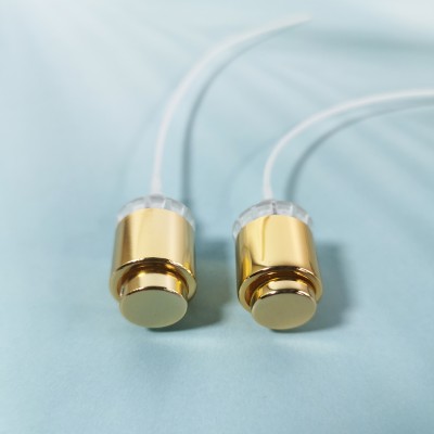 اكسسوارات العطور الفاخرة مستديرة مربع زجاج عطر رشاشة مع الذهب الفضة اللون الأسود