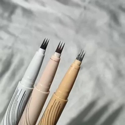 Free Hand Thrush Eyeliner Pencil Extremely Fine Pen for Lower Eyelashes Silkworm Makeup Water Eyebrow Pencil with Plastic Tubes