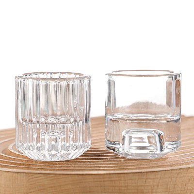 New Ins Candle Cup Empty Home Bedroom Light Luxury Atmosphere Ornaments DIY Non-fire Aromatherapy Glass Hold