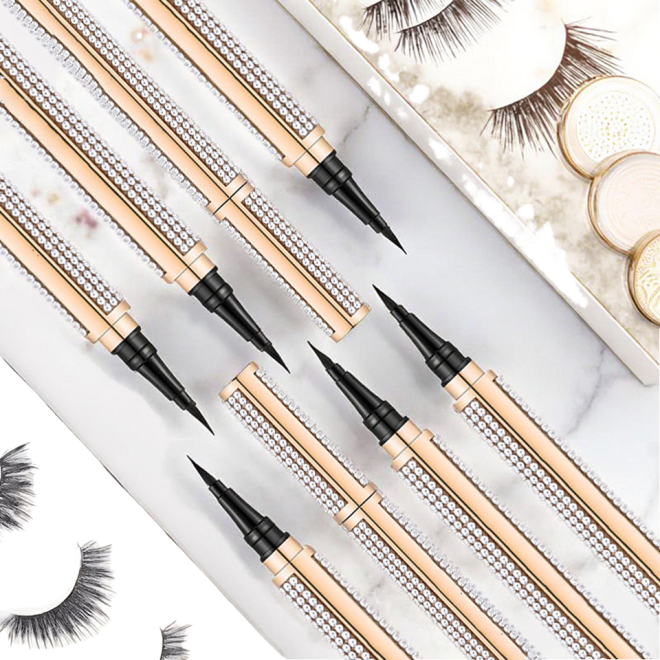 Wholesale Waterproof Magic Eyeliner Pencil Vegan Eyelash Glue Pen for Eye Makeup with Custom Logo Chemical Ingredient